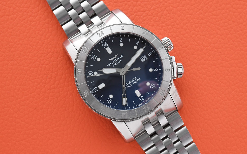 Thumbnail: Glycine Airman 42 GL0064 Gradient Blue Dial Box Papers 2018