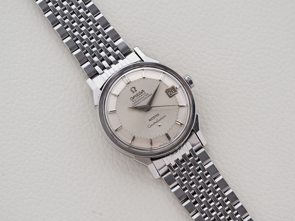 Miniature : Omega Constellation Pie Pan 168.005 Meister 1966 1503 BOR Bracelet