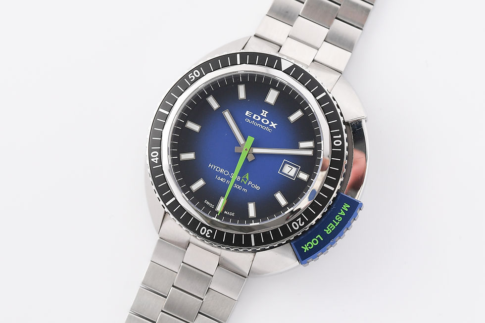 Thumbnail: Edox Limited Hydro-Sub North Pole Box Open Papers