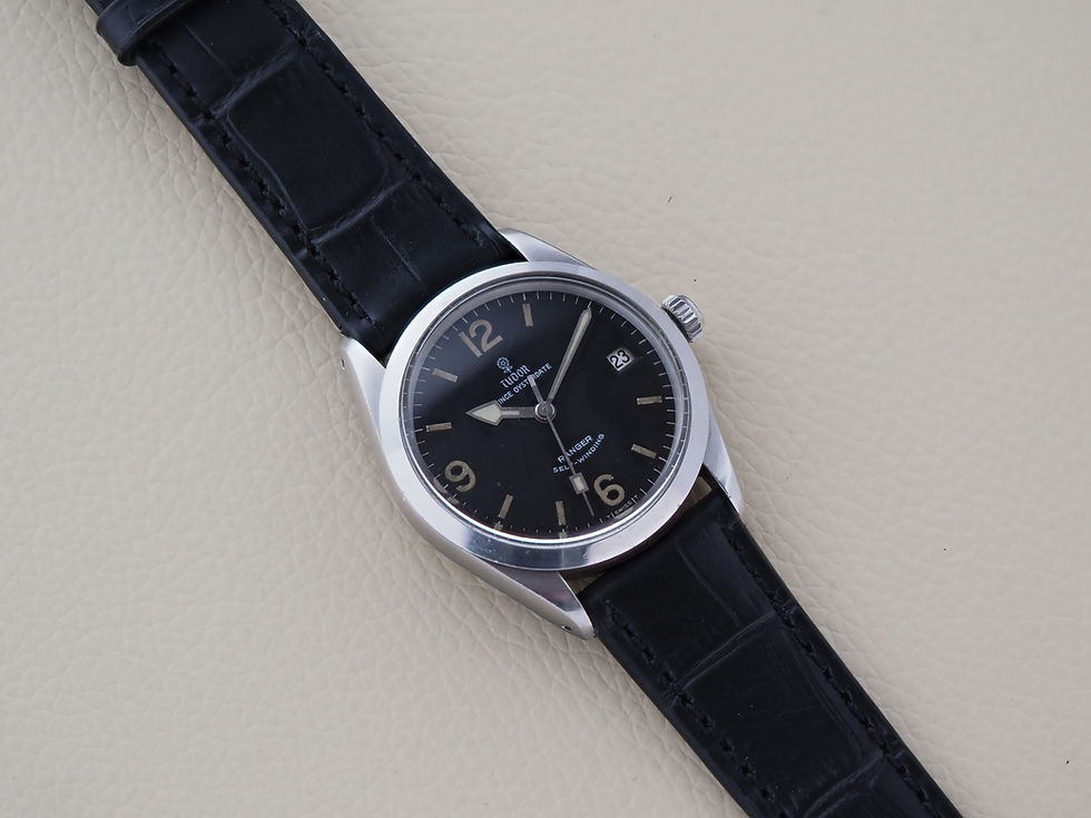 Miniature : Tudor Ranger Date 7996 34mm Black Small Flower Dial 1966