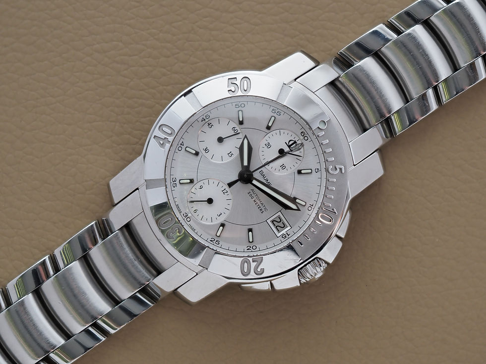 Miniature : Baume & Mercier Capeland 65352 Chronograph with Papers 2008