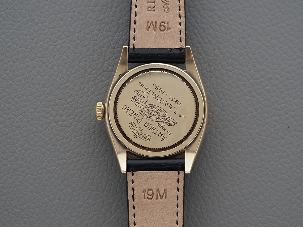 Thumbnail: Rolex Oyster 14k Gold 6422 1956 Eaton Quarter Century Club