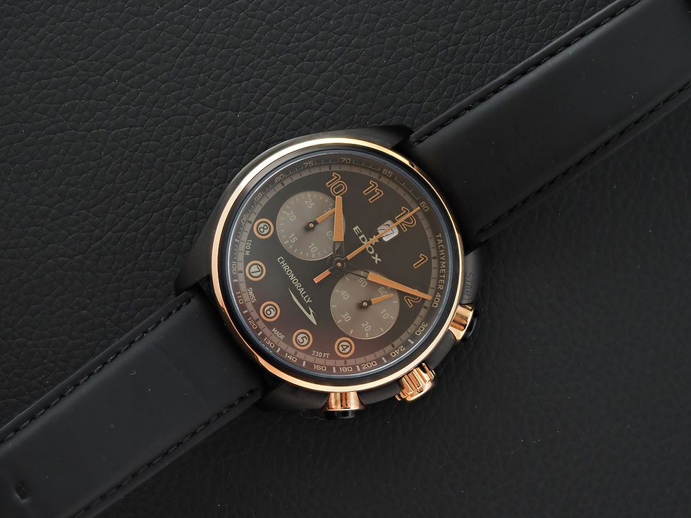 Miniature : Edox Chronorally S Chronograph 45mm Automatic Box Papers