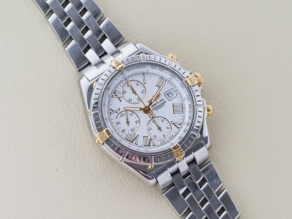 Miniature : Breitling Crosswind A13055 Two Tone On Bracelet 43mm With Box