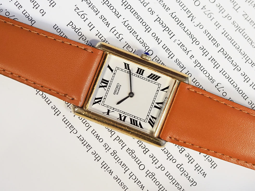 Miniature : Seiko Tank Quartz Roman Numeral Dial 26mm 2620-5049