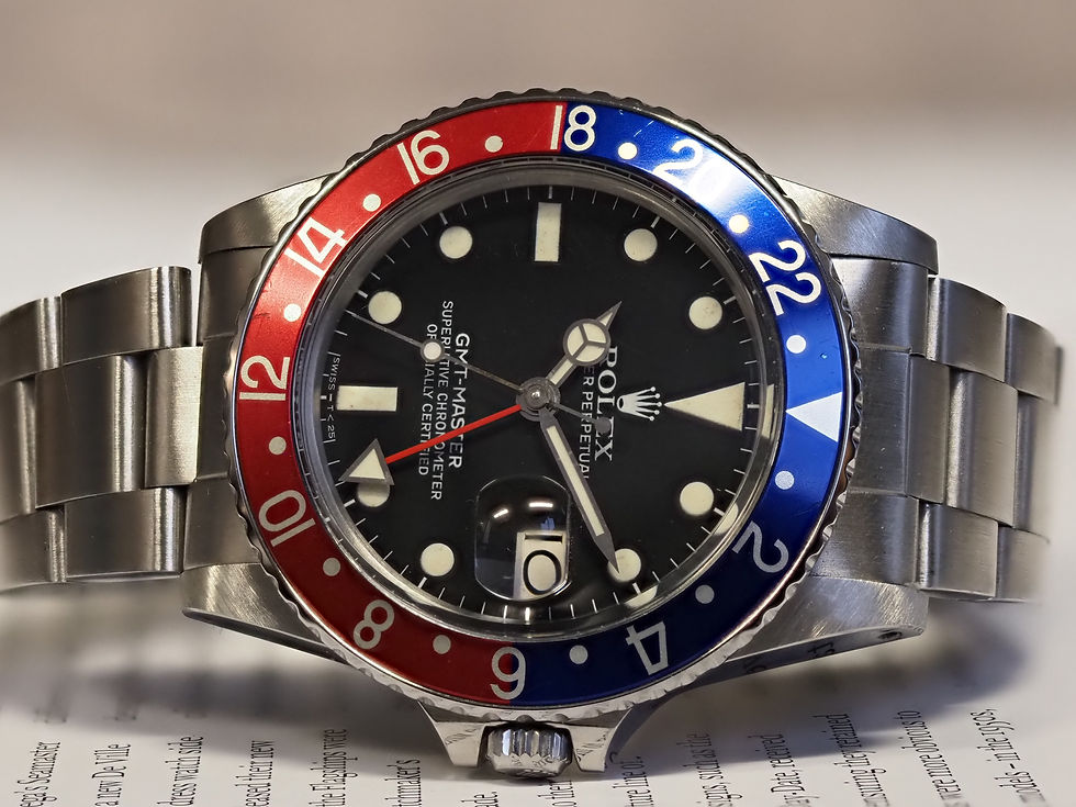 Thumbnail: Rolex GMT-Master Matte Dial 16750 Pepsi 78360 Oyster Bracelet 1981