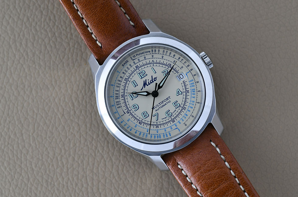 Miniature : Mido Multifort M8830.4.74.8 Pulsometer Cream Dial 39mm