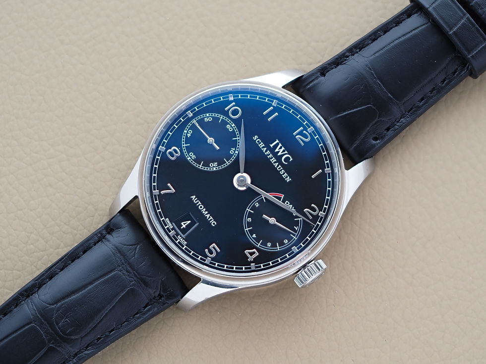 Thumbnail: IWC Portugieser IW500109 42mm 7 Day Power Reserve Black Dial
