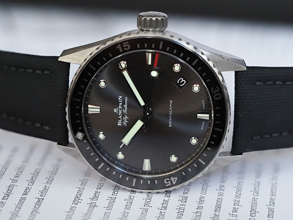 Thumbnail: Blancpain Fifty Fathoms Bathyscaphe 5000 1110 B52A Box Papers 2022