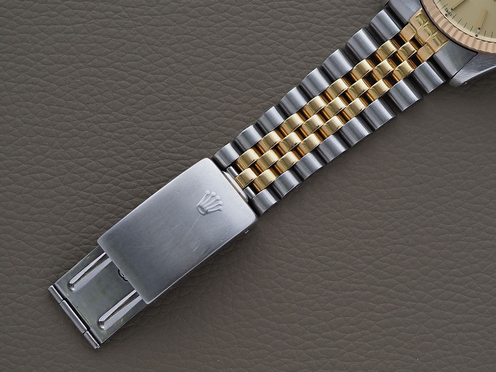 Miniature : Rolex Datejust 16013 Two Tone Champagne Dial Jubilee 1979