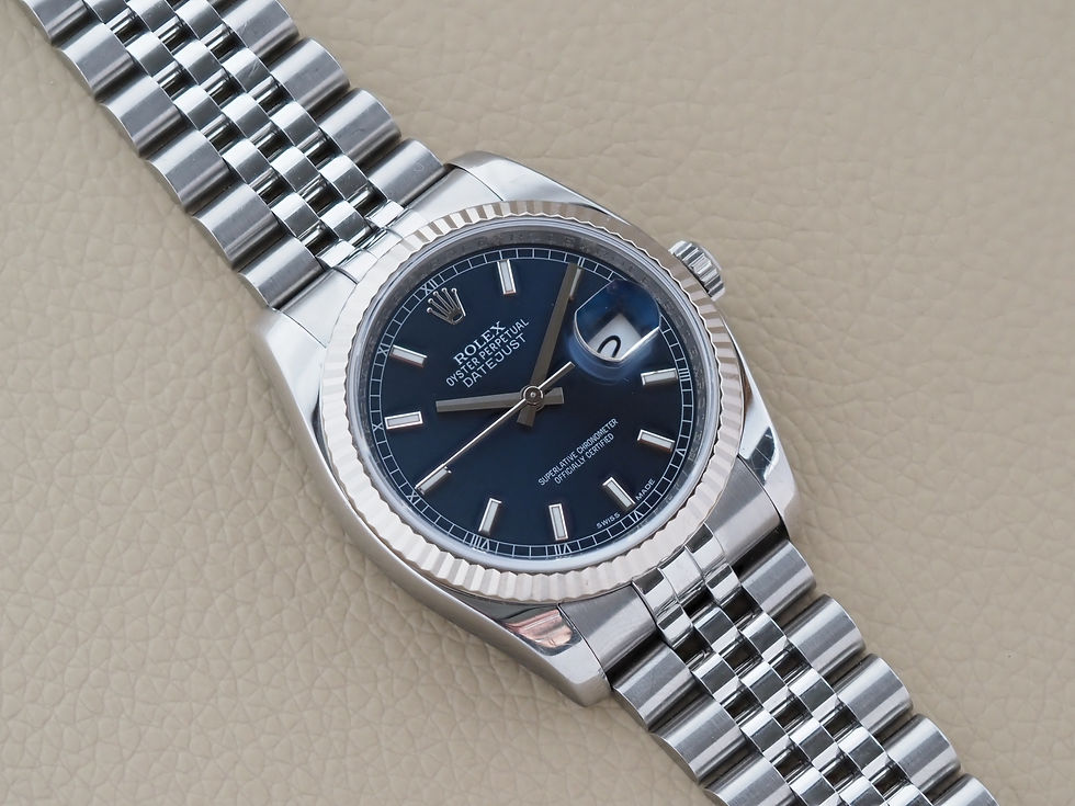 Thumbnail: Rolex Datejust 36 116234 Blue Dial Superjubilee 2008