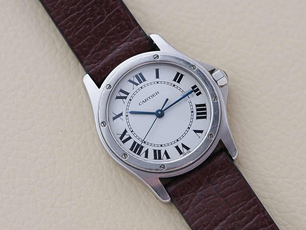Thumbnail: Cartier Santos Ronde Quartz 1561 29mm White Roman Dial