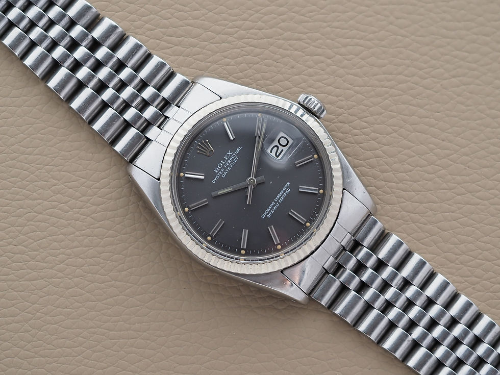 Thumbnail: Rolex Datejust 36mm 1601 Lavender Sigma Gray Dial 1973