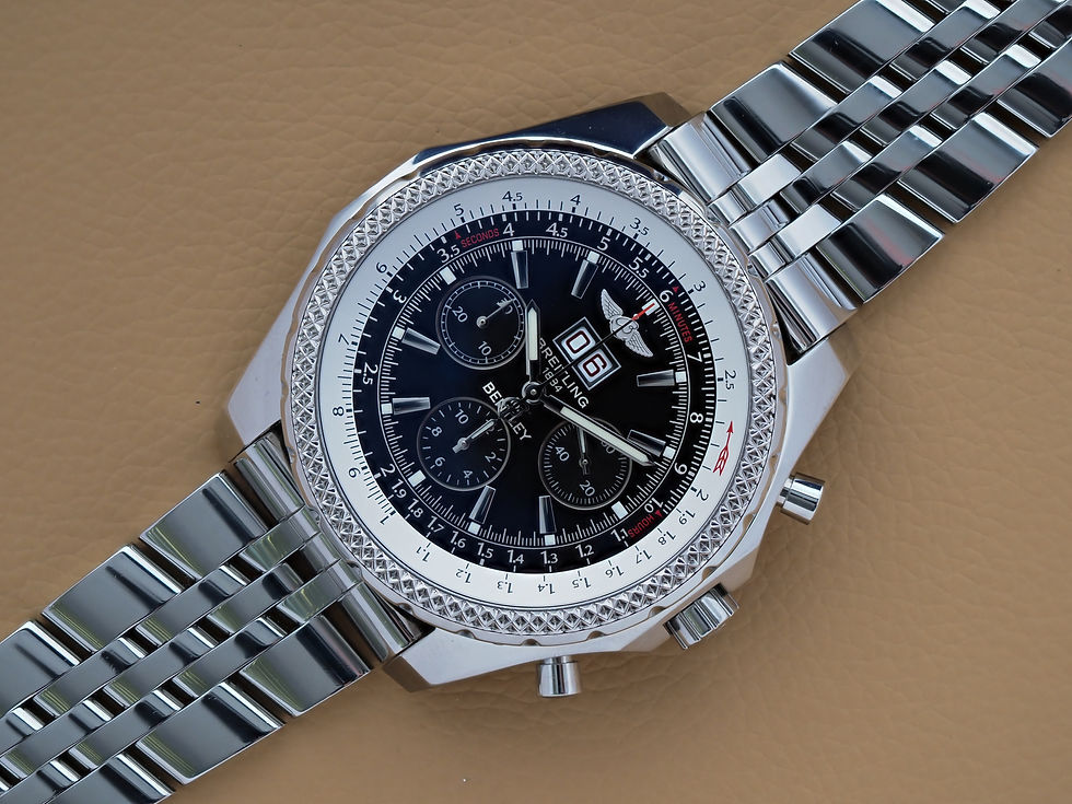 Thumbnail: Breitling for Bentley 6.75 A44362 Black Dial Box Papers 2007