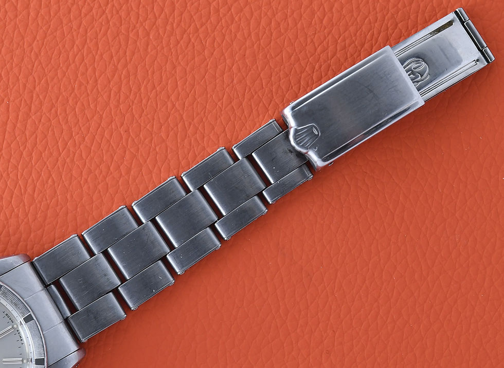 Thumbnail: Rolex Date 1501 34mm Silver Dial with 7205 Riveted Bracelet 1966
