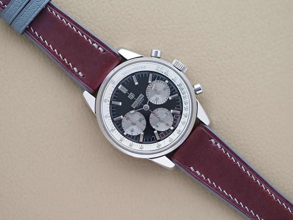 Miniature : Million Chronograph Valjoux 72 By Enicar Extra Rare