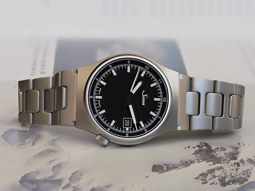 Miniature : Sinn 544 Black Dial Metal H Bracelet 38.5mm Box Papers 2026
