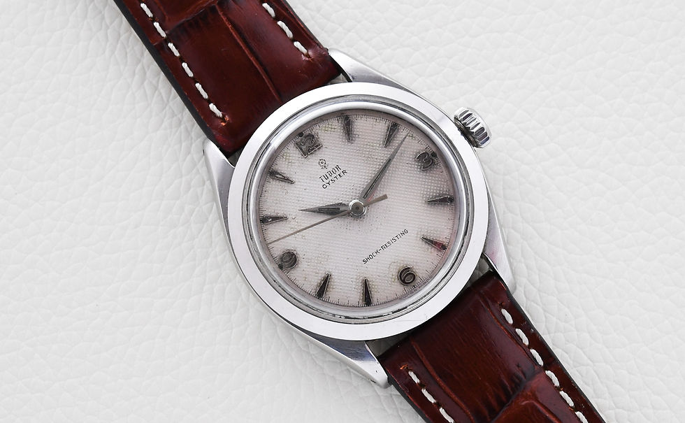 Thumbnail: Tudor Oyster Honeycomb White Dial Ref 7934 1962