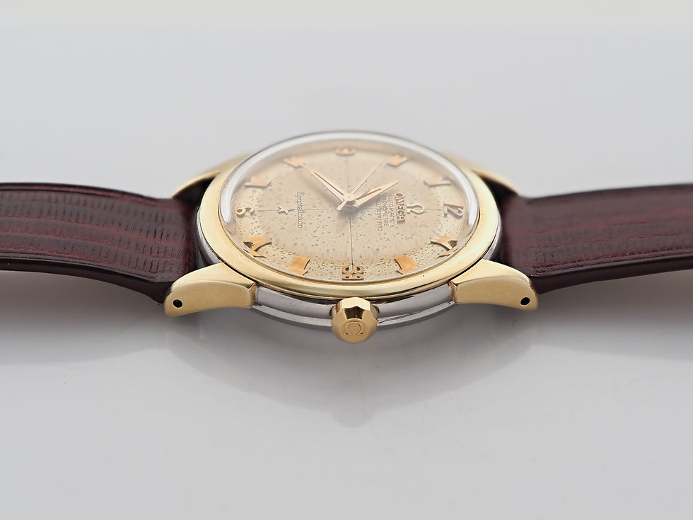 Thumbnail: Omega Constellation 2852 SC 1956 Gold Top 35mm Box Papers!