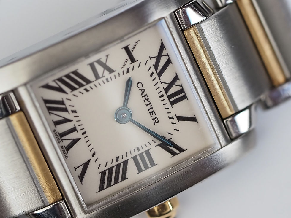 Miniature : Cartier Tank Francaise 2384 SM Gold & Steel 20x25mm