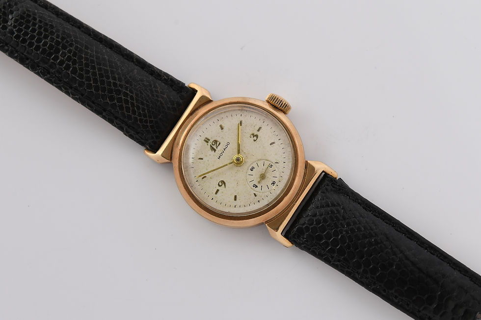 Thumbnail: Movado Gent 9ct Gold 1940's FB Case