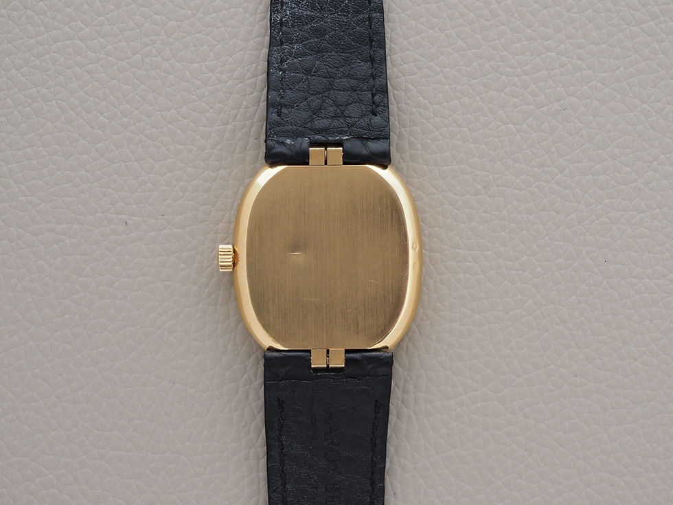 Miniature : Patek Philippe Golden Ellipse 3978J 29x33.6mm White Roman Dial 18k Yellow Gold