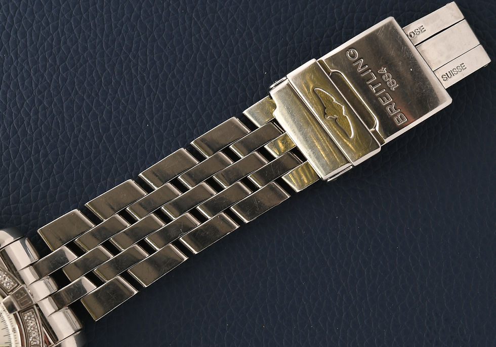 Miniature : Breitling Chronograph 13356 Factory MOP DIamond Dial and Bezel