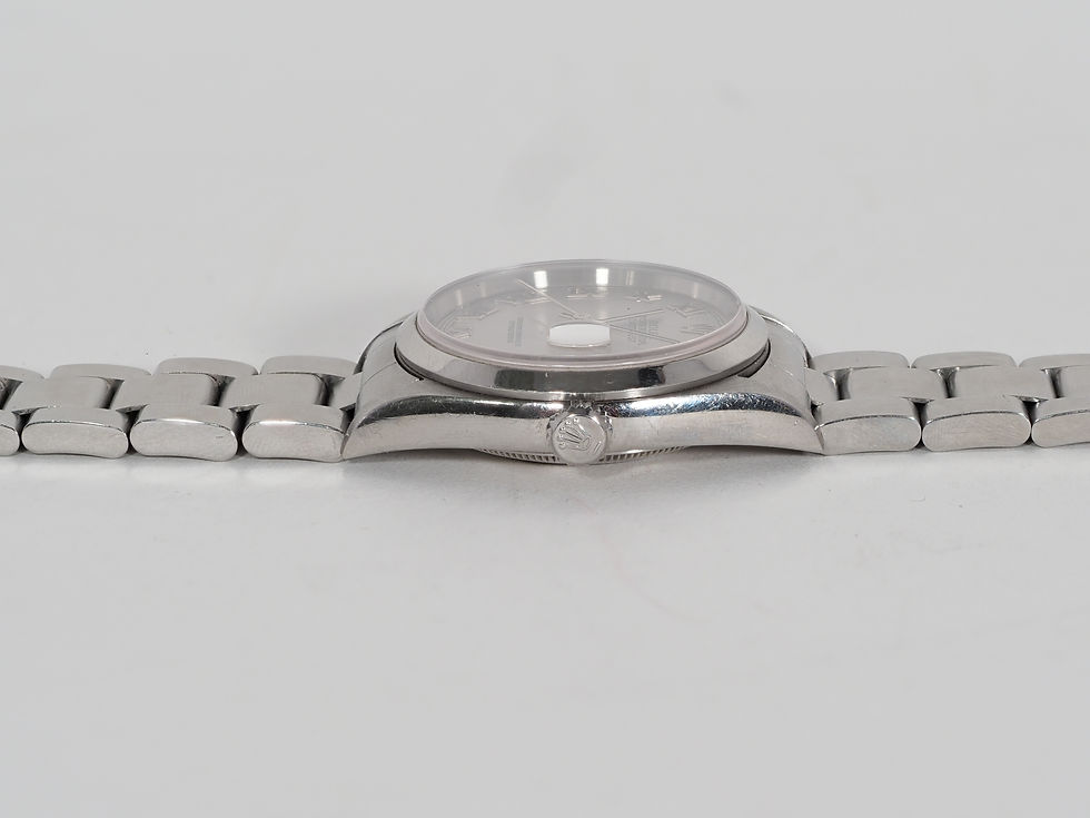Thumbnail: Rolex Datejust 16200 Silver Roman Numerals 78360 Bracelet 2001