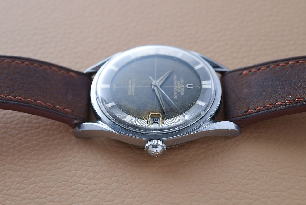 Miniature : Universal Geneve Polerouter Date Micro-Rotor Tropical Dial 34m