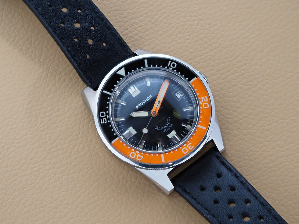 Miniature : Squale Provhor 100ATM 1000M 40mm Orange and Black Bezel