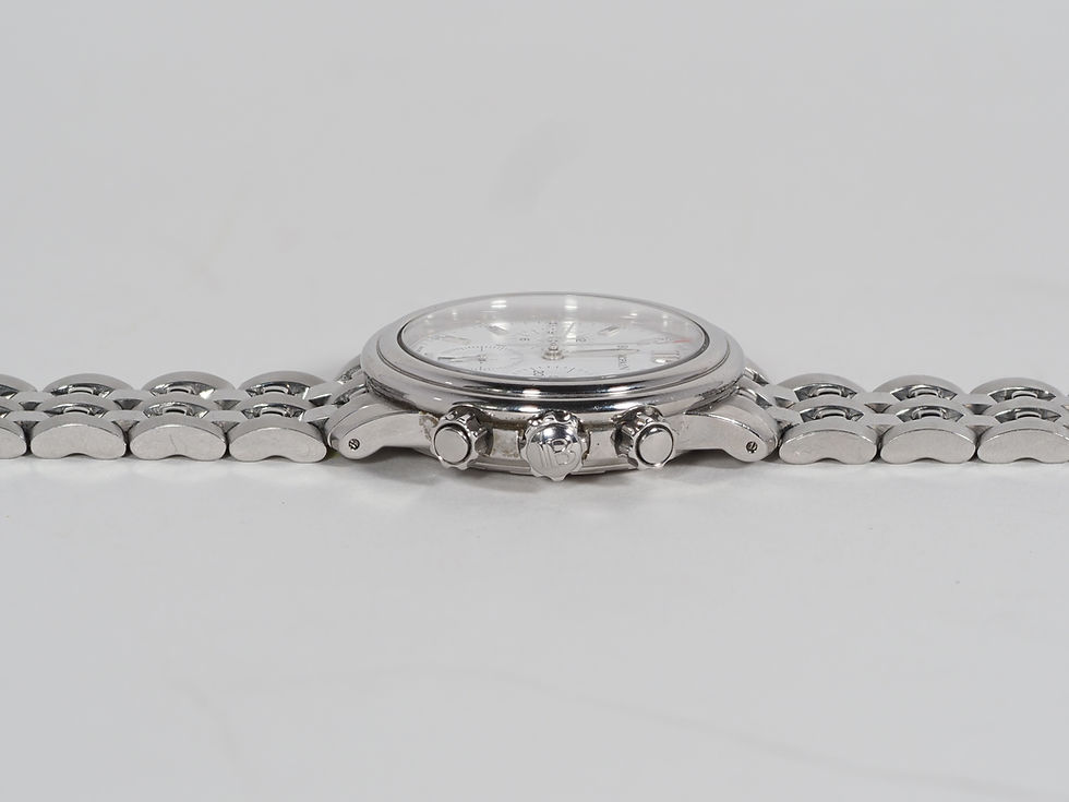 Thumbnail: Blancpain Léman Chronograph  2185-1127-11 Stainless Steel White Dial 38mm