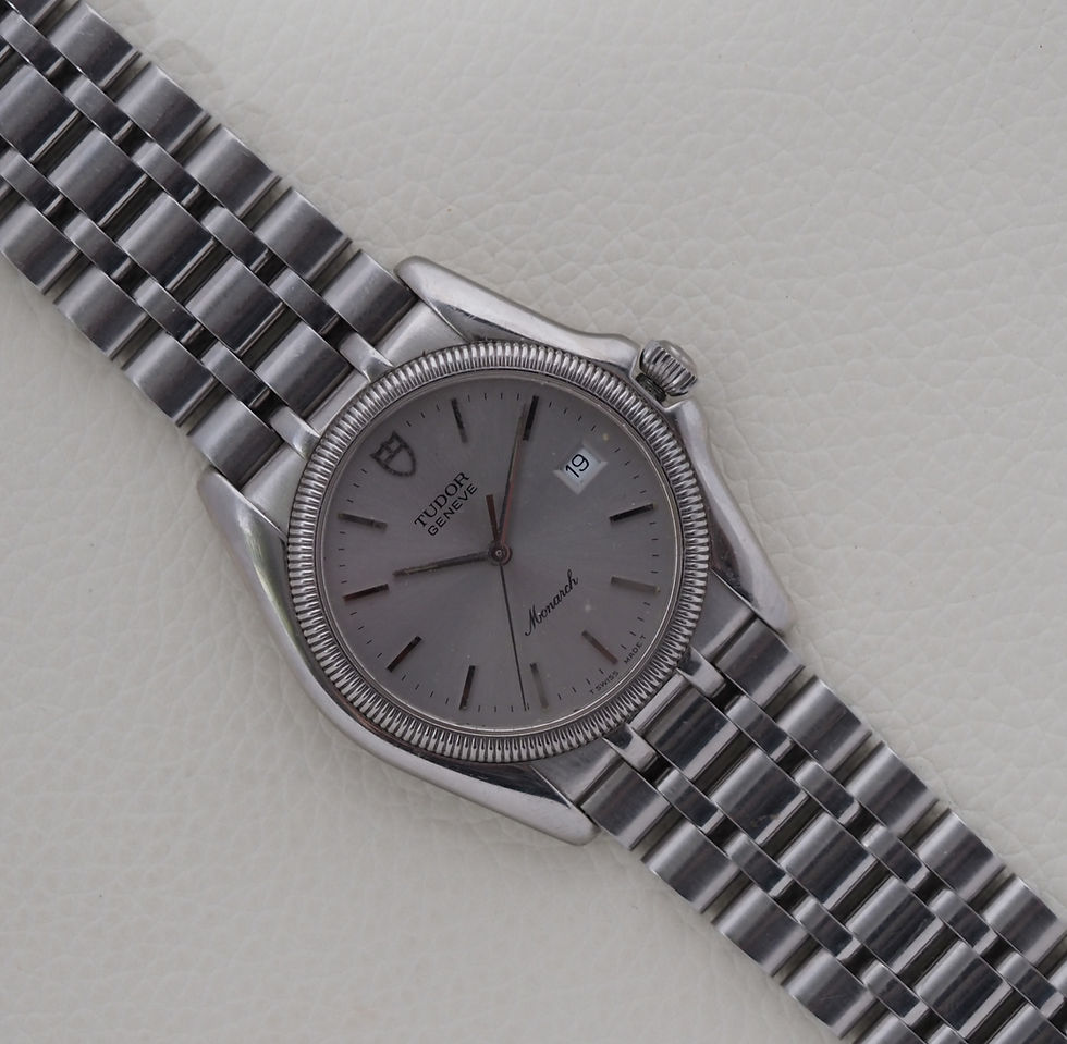 Miniature : Tudor Monarch 15630 Quartz Silver Dial 36mm 1995