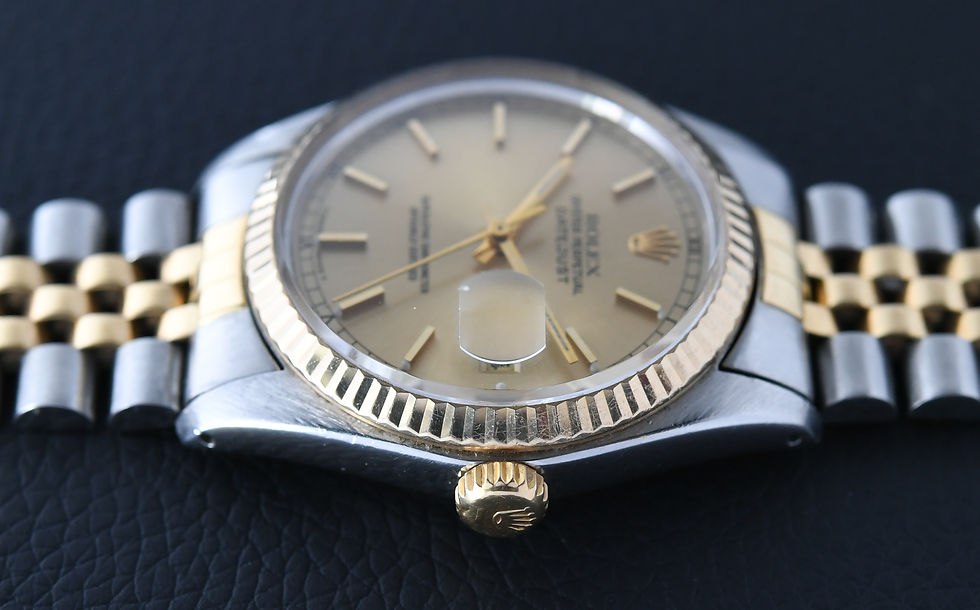Miniature : Rolex Datejust 16013 Two Tone Champagne Dial 1979