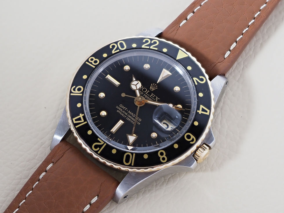 Thumbnail: Rolex GMT Master 1675 Two Tone Black Nipple Dial 1976