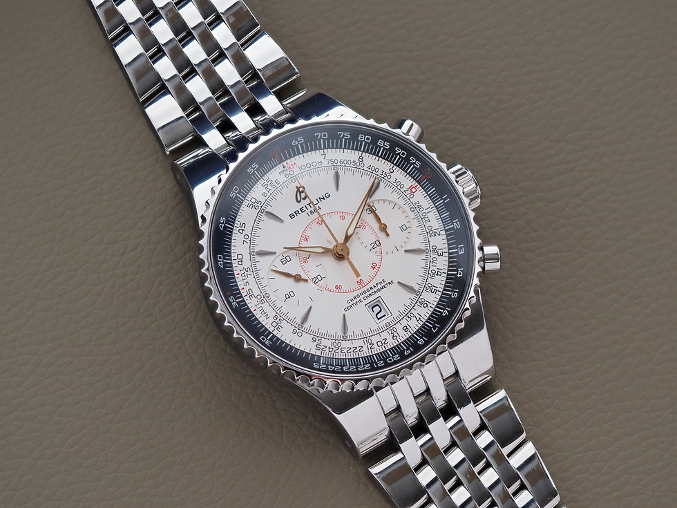Thumbnail: Breitling Montbrillant Legende A23340 46mm White Dial Chronograph