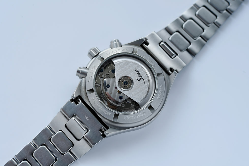Miniature : Sinn 144 World Time Automatic Aviator Steel GMT Chronographe Ensemble complet