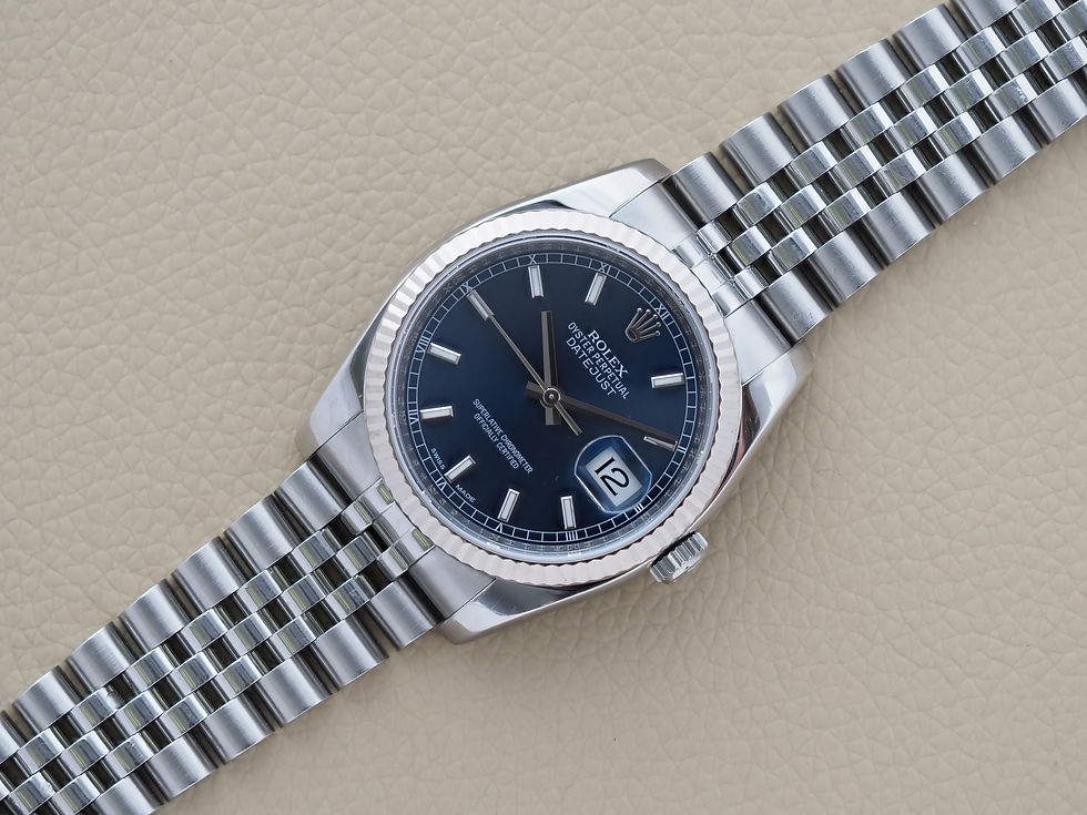 Thumbnail: Rolex Datejust 36 116234 Blue Dial Superjubilee 2008