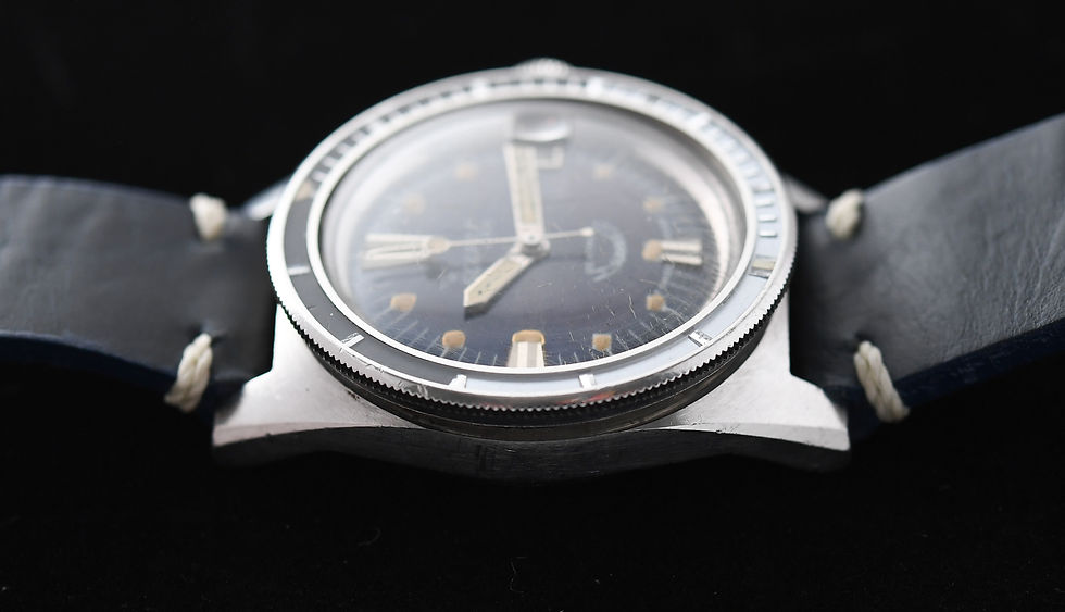 Thumbnail: Squale 250 Supermatic Blue Tropical Dial Acrylic Bezel