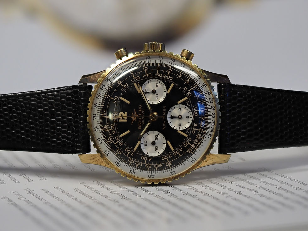 Thumbnail: Breitling Navitimer 806 Gold Plated Box Papers 1970 New Old Stock