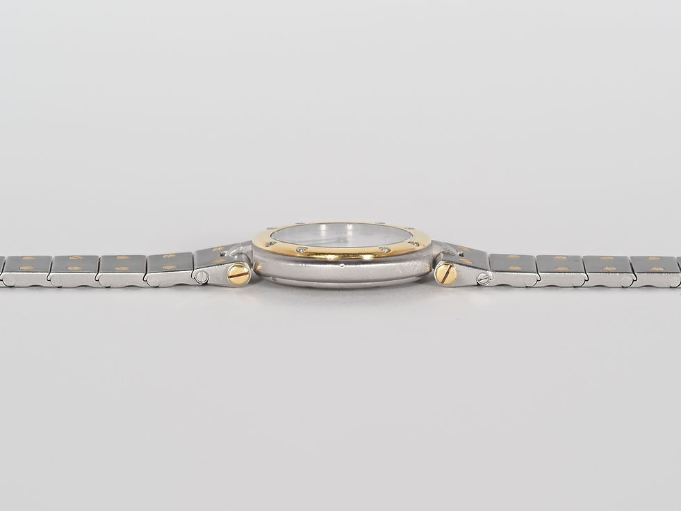 Miniature : Cartier Santos Vendome Two Tone 8191 27mm White Dial 1990's