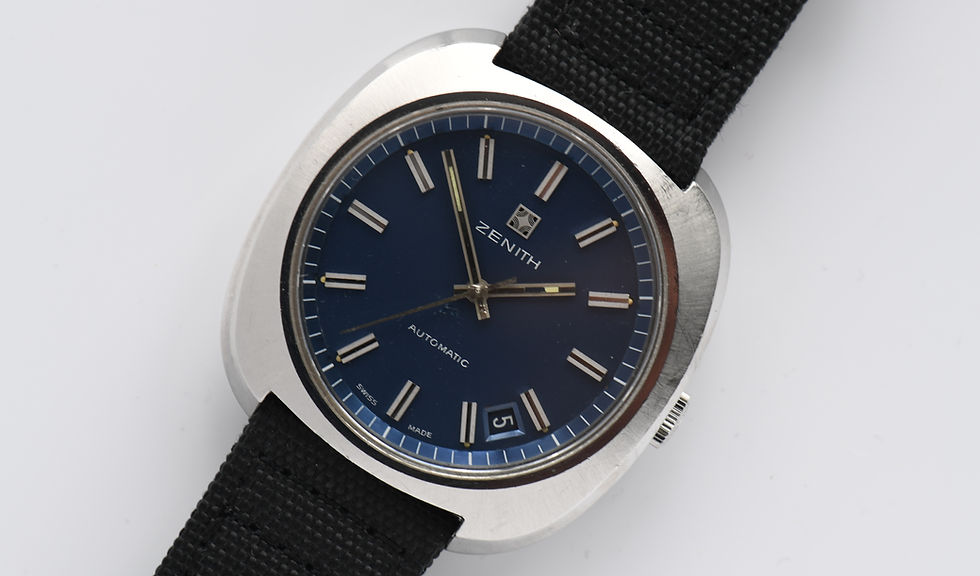 Thumbnail: Zenith Automatic Blue Dial 1960's 39.5mm Cal 2572PC