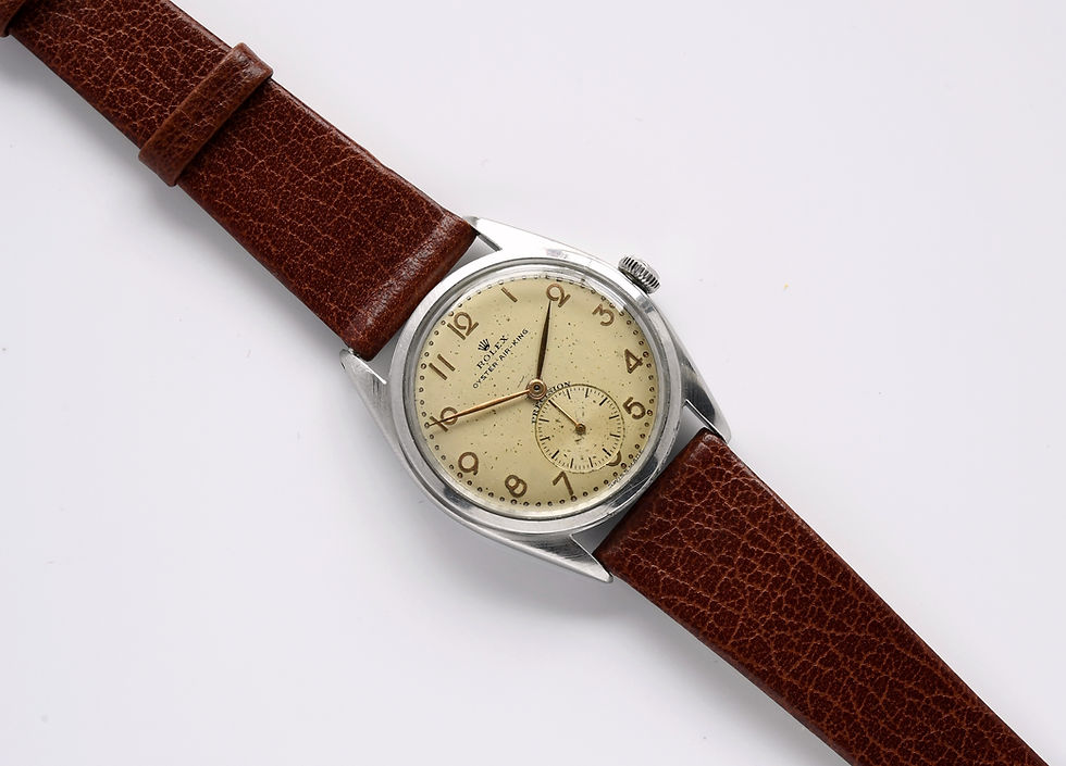 Miniature : Rolex Oyster Air King Ref 4365 1946 Ensemble Complet Non Poli