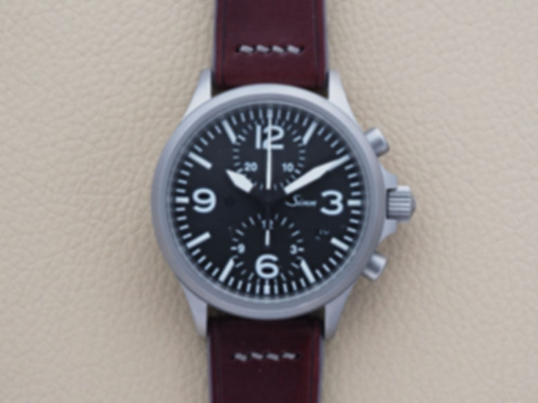 Sinn 756 Steel Chronograph 40mm Black Dial Unworn