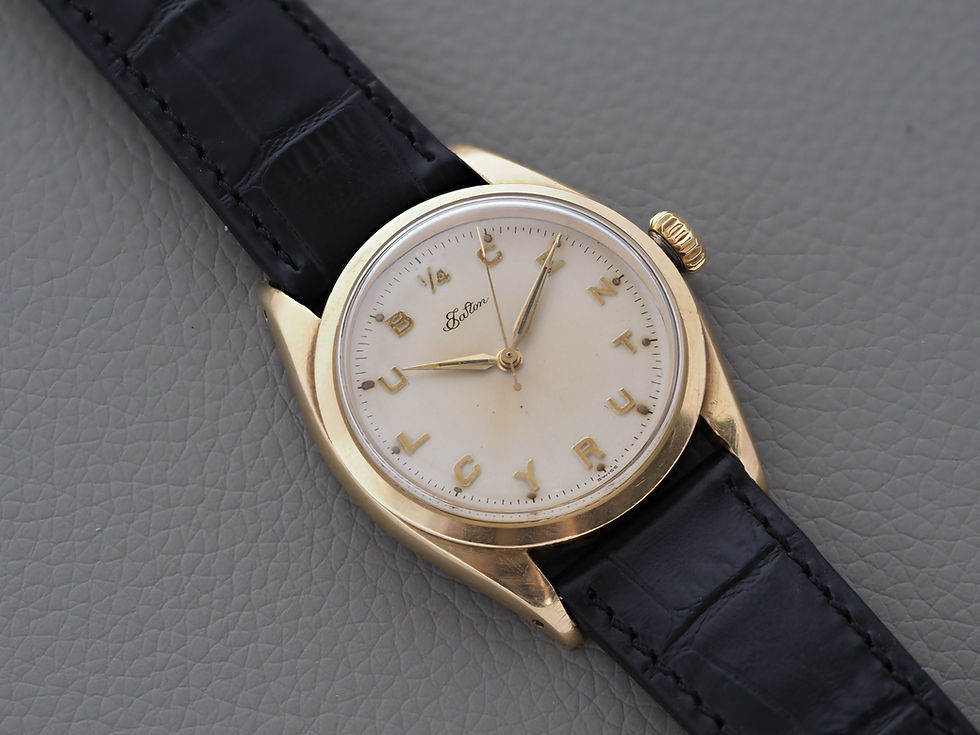 Thumbnail: Rolex Oyster 14k Gold 6422 1956 Eaton Quarter Century Club
