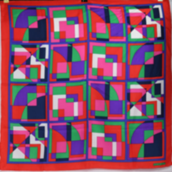 Marja Kurki Geometric Color Block Silk Scarf