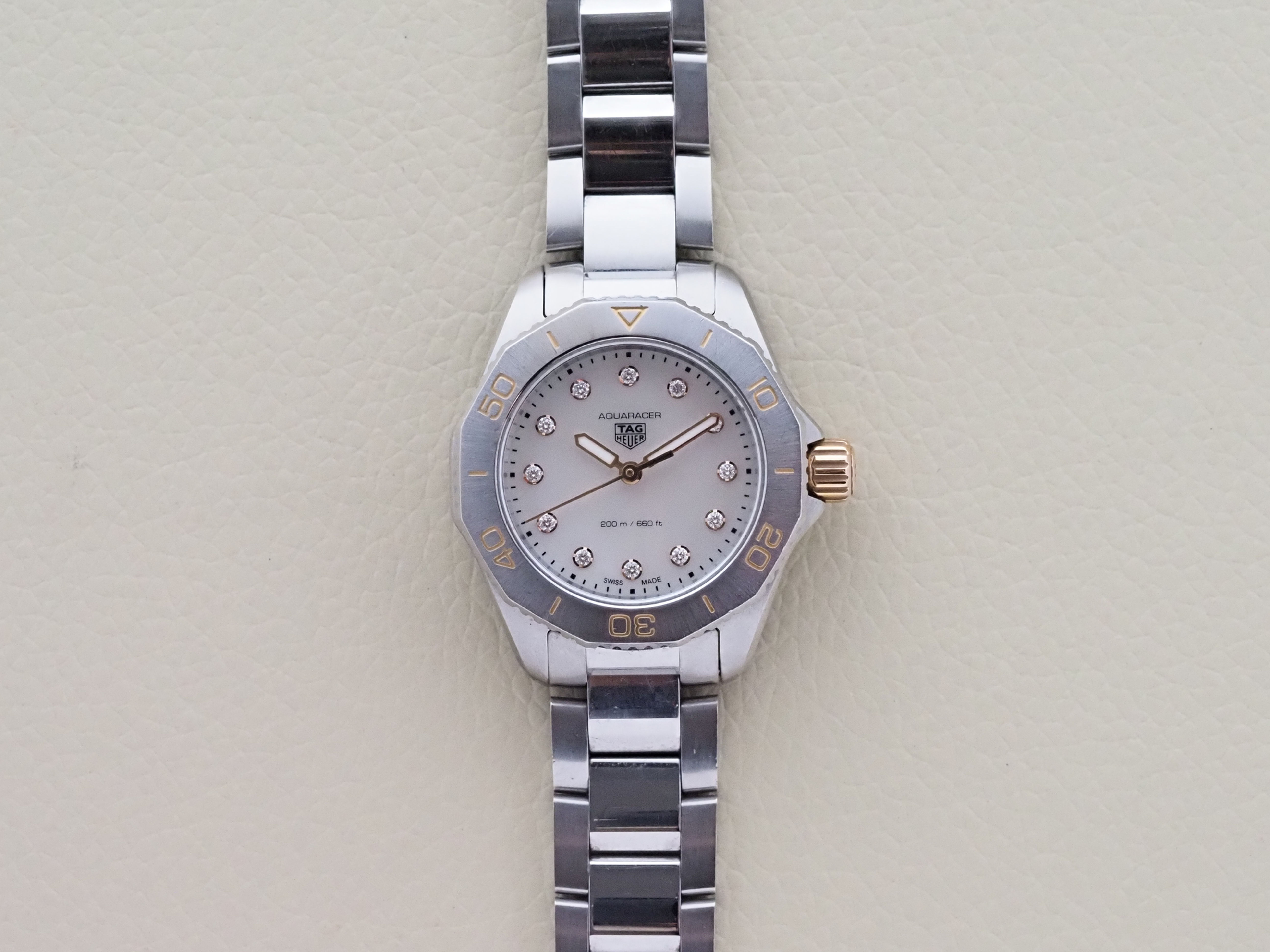 TAG Heuer Aquaracer Professional 200 WBP1450 30mm MOP Diamonds