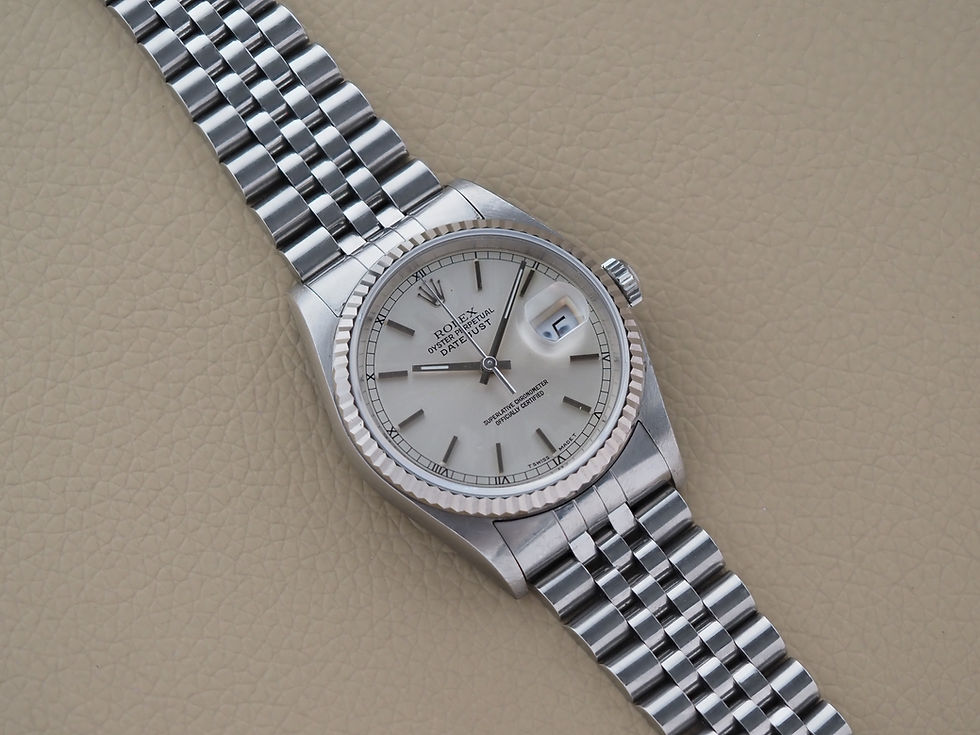 Miniature : Rolex Datejust 36mm 16234 Silver Dial 62510H Jubilee Unpolished 1997