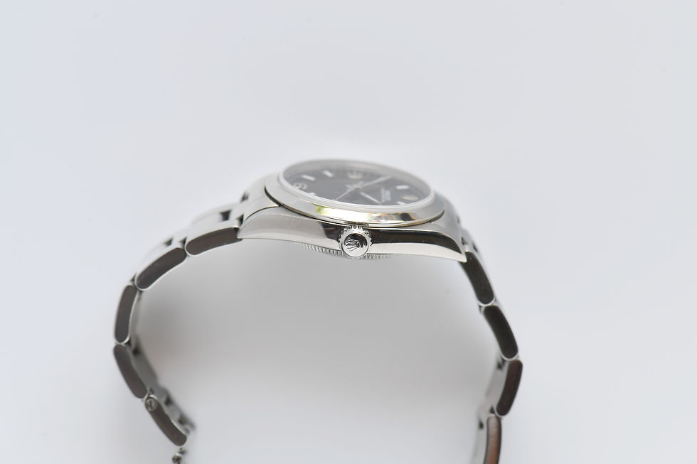 Thumbnail: Rolex Ladie's Stainless Steel 31mm Oyster Perpetual 77080 Black "Explorer" Dial