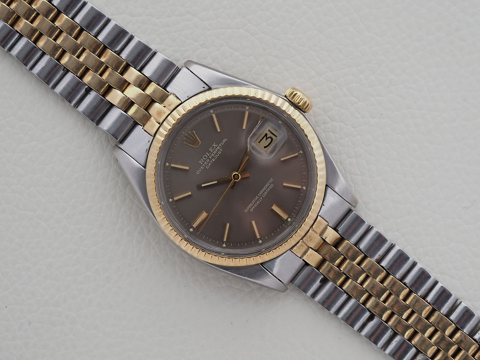 Miniature : Rolex Datejust 1601 Pie Pan Gray Dial  6252H-14 Jubilee Bracelet 1972