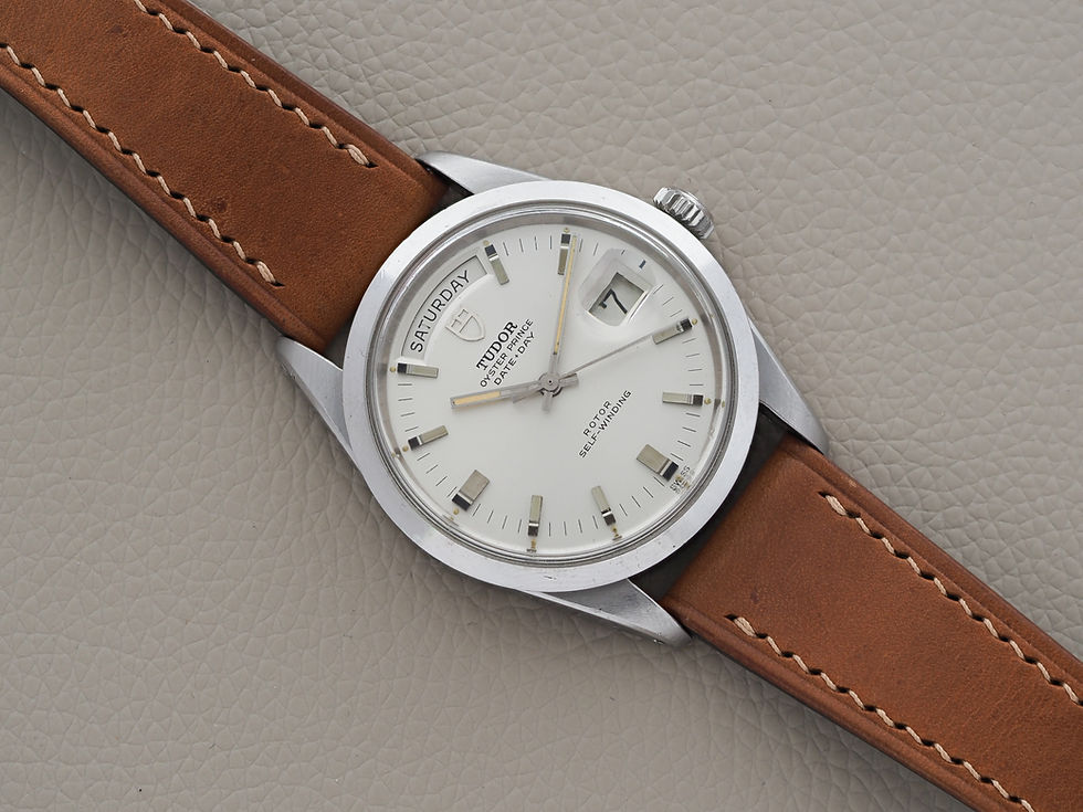 Miniature : Tudor Date-Day Jumbo 7017/0 37.3mm Silver Dial Unpolished 1969